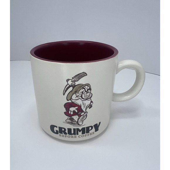 Hallmark Disney Grumpy Before Coffee Mug Snow White Seven Dwarfs Cup - Picture 1 of 7